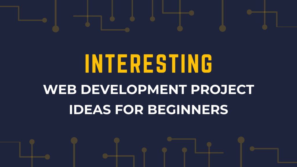 web development project idea